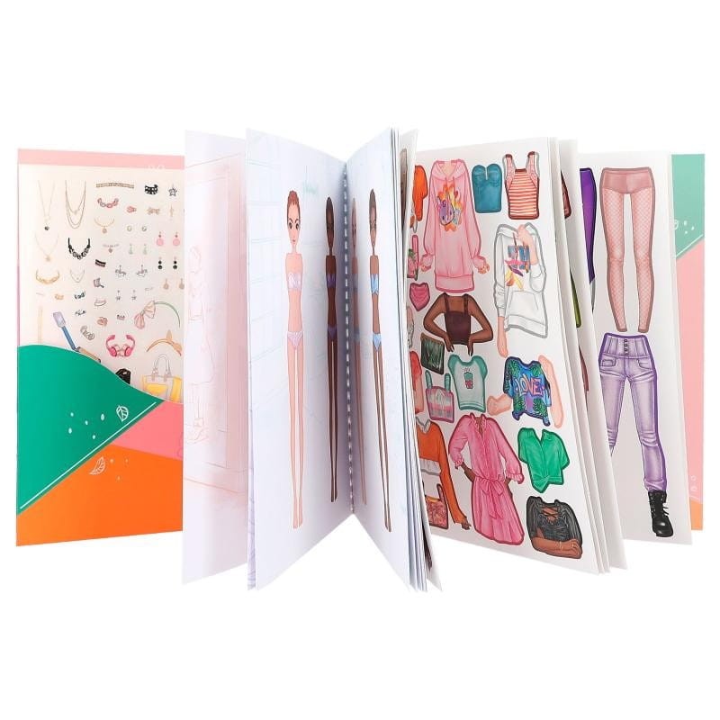 Szkicownik z Naklejkami Notes Dress Me Up - Top Model