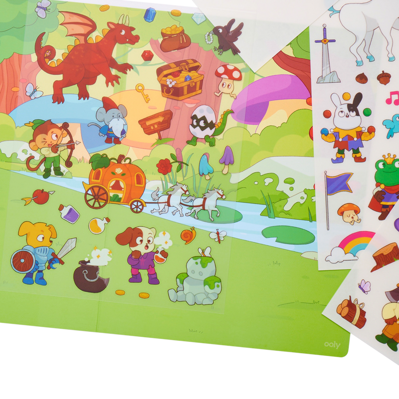 Kalkowanie Obrazków na Planszę Magiczny Las - Ooly