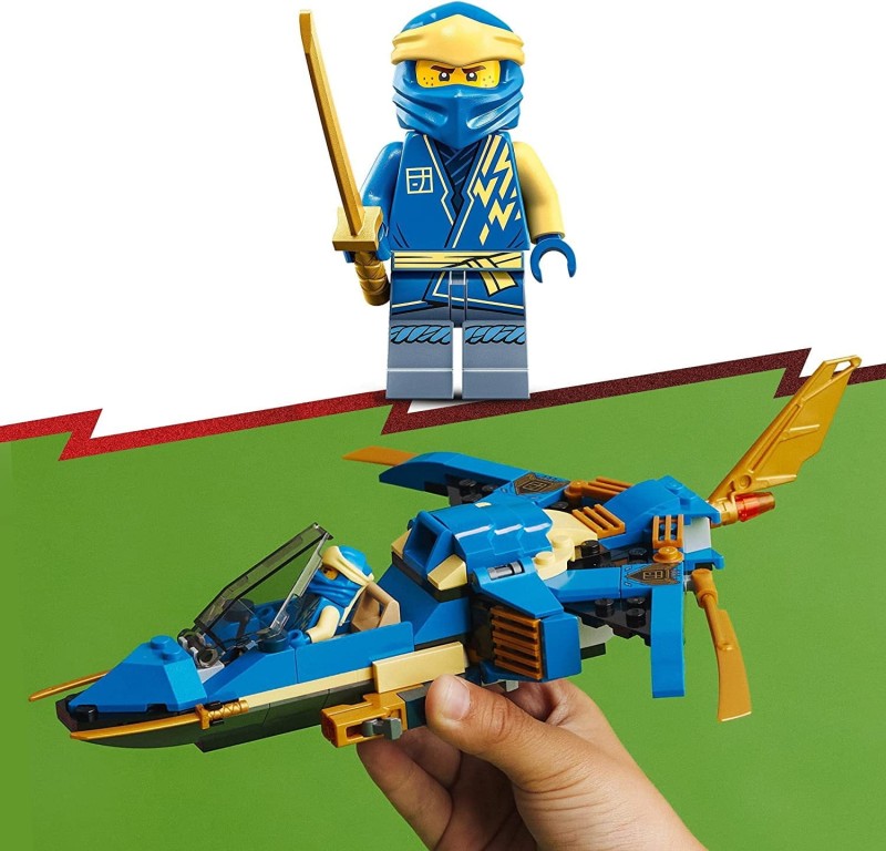 Klocki Lego NINJAGO 71784 Odrzutowiec Ponaddźwiękowy Jay’a EVO