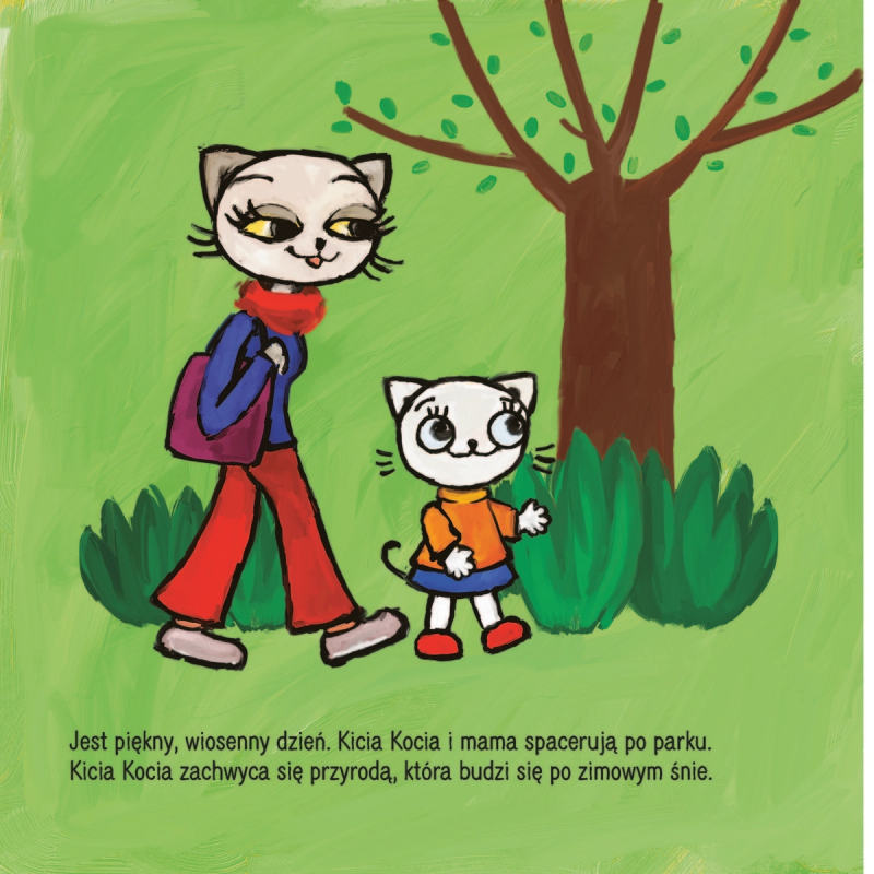 Kicia Kocia Wiosna - Książeczka dla dzieci