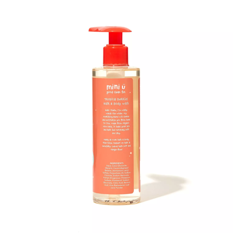 Naturalny Żel Do Mycia Ciała i Włosów Dla Dzieci i Niemowląt - Mini U