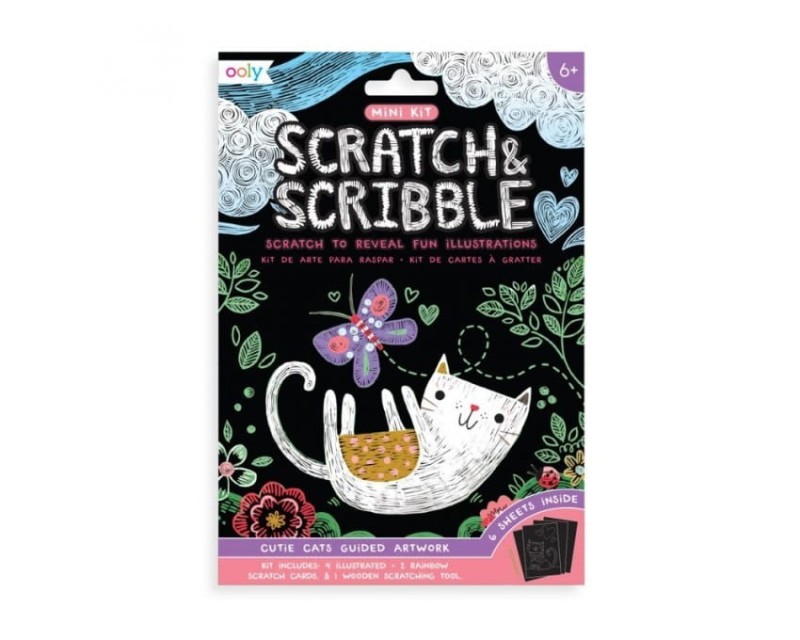Zdrapywanka Kotki Scratch & Scribble - Ooly