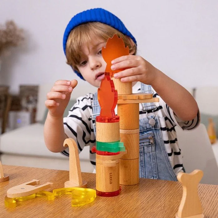 Klocki Magnetyczne Fauna Dżungla - Lekkid