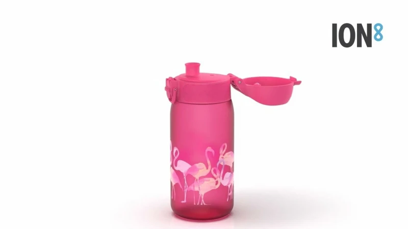 ION8 Bidon na Wodę Flamingi Różowy Flamingos 400 ml