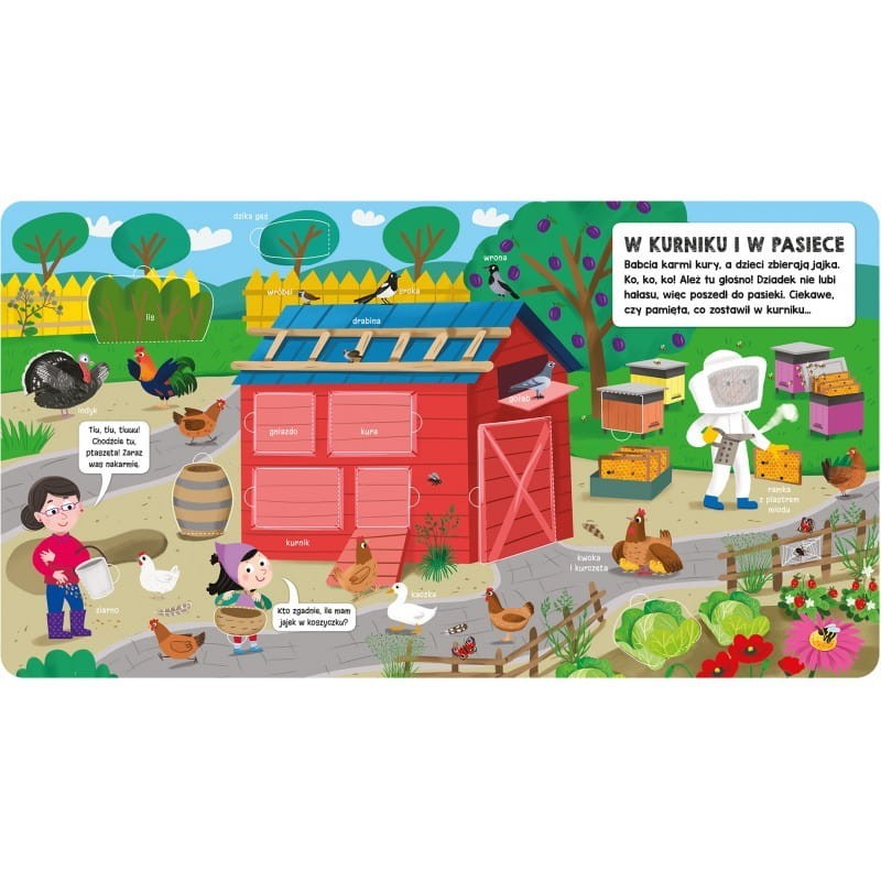 Książeczka z okienkami. Na wsi