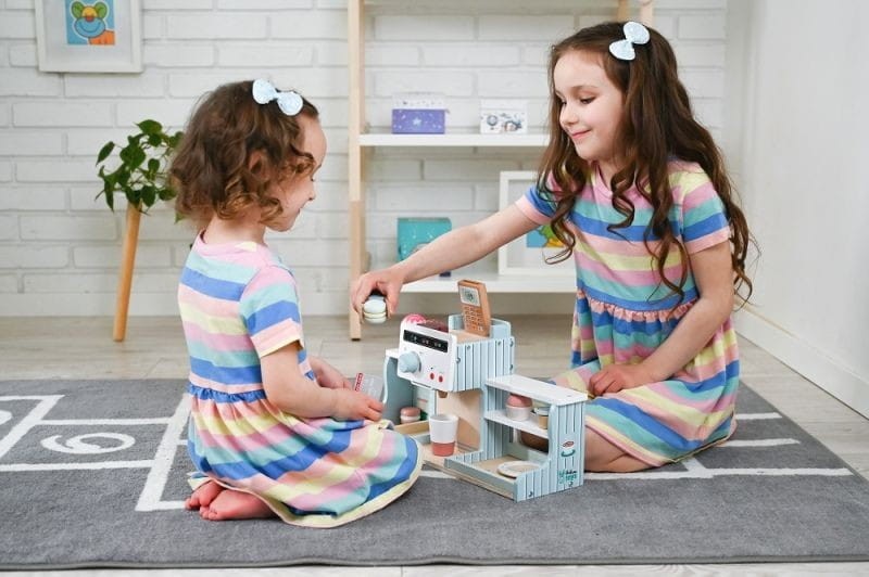 Drewniana Lodziarnia Kawiarnia z Ekspresem - Adam Toys
