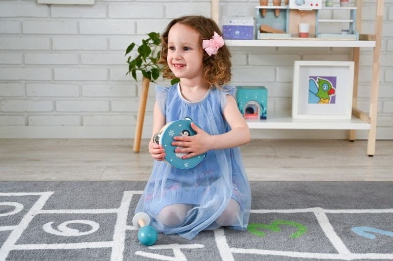 Tamburyn dla Dzieci Pingwin - Adam Toys