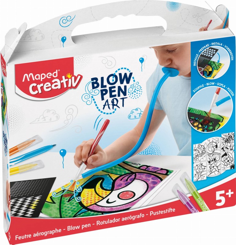 Dmuchane Pisaki z Szablonami Blowpen Art - Maped