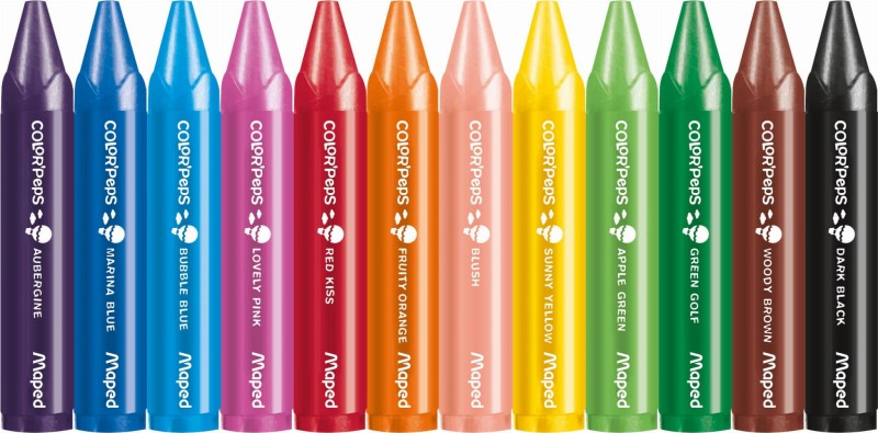 Pierwsze Kredki Świecowe dla Najmłodszych  Jumbo – Maped