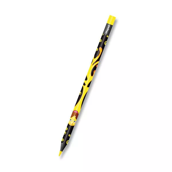 Czarne Kredki Ołówkowe Trójkątne 18 kolorów Monster - Maped