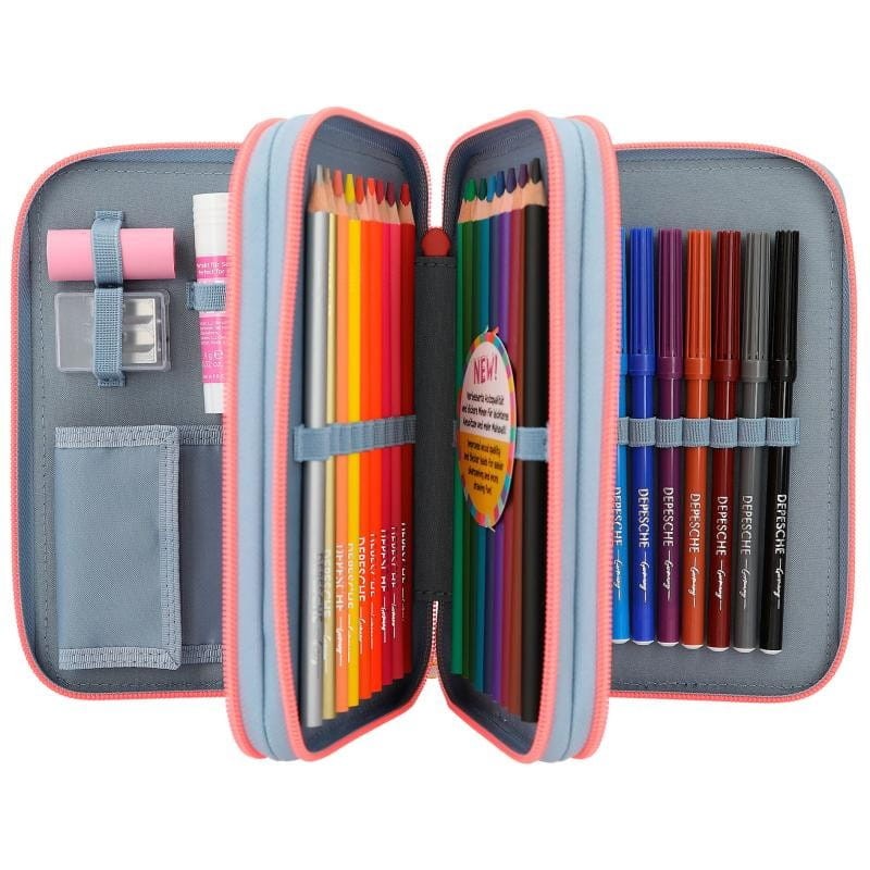 Trójdzielny Piórnik z Wyposażeniem Popcorn - TOPModel