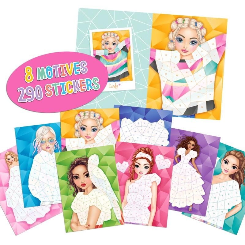 Naklejki Puzzle z Numerkami Modelki - TOPModel