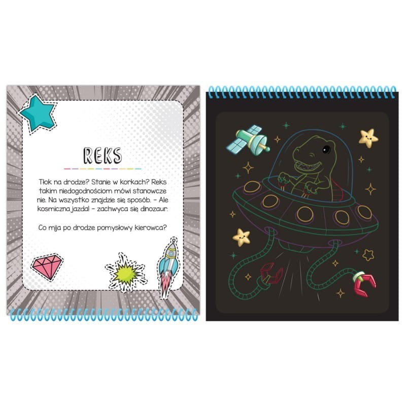 Dzikie dinozaury. Zdrapywanka z rysikiem - Aksjomat