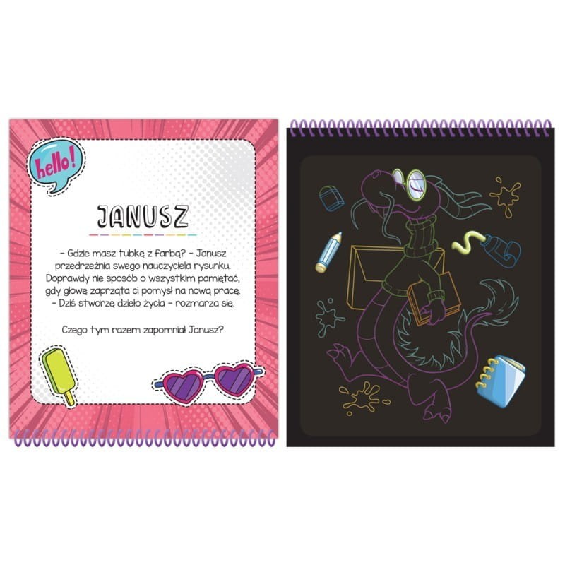 Niezwykłe smoki. Zdrapywanka z rysikiem - Aksjomat