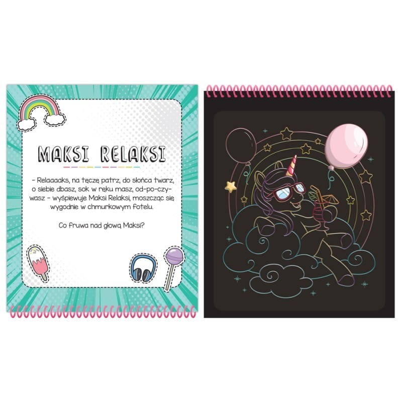 Piękne jednorożce. Zdrapywanka z rysikiem - Aksjomat