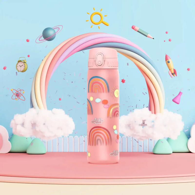 Butelka ION8 Bidon Różowy Tęcze 500 ml