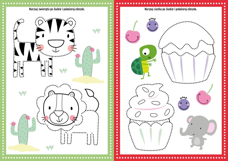 Zaczynamy pisać szlaczki Zadania z 74 naklejkami