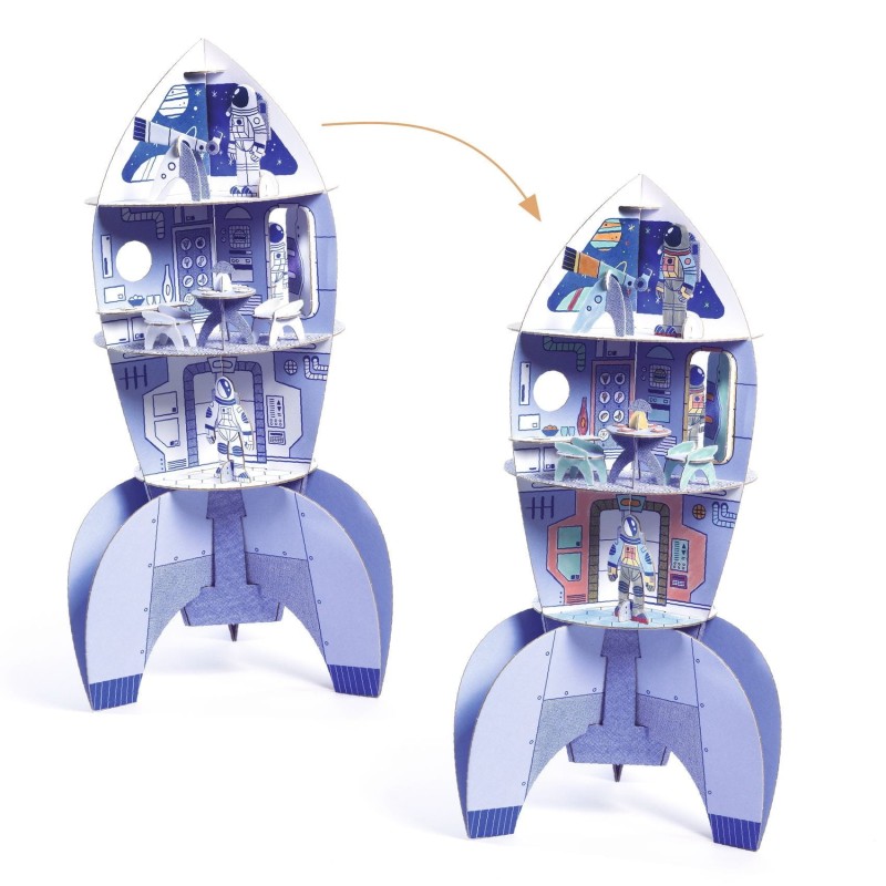 Rakieta Kosmiczna z Kartonu - Djeco