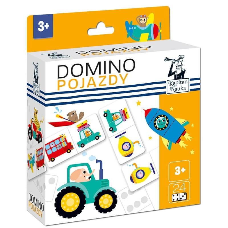 Domino obrazkowe. Pojazdy. Kapitan Nauka