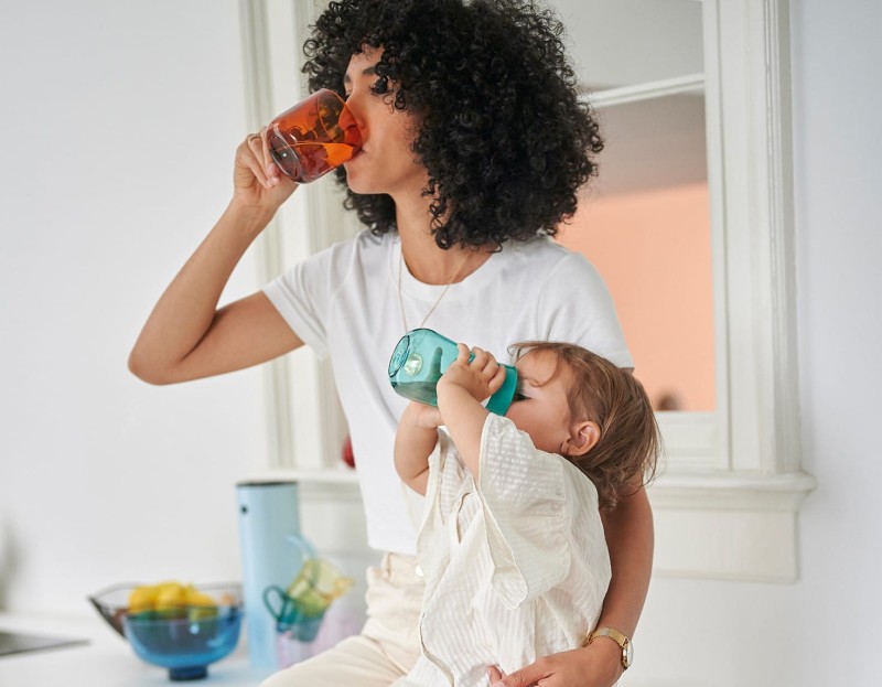 Kubek Treningowy do Nauki Picia 360° Niebieski - Mepal