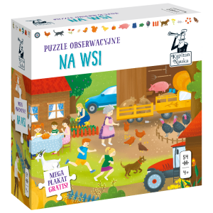 Puzzle obserwacyjne 54 el. Na wsi. Kapitan Nauka