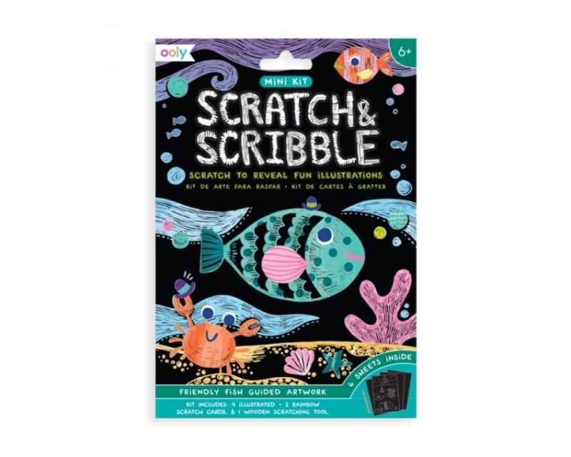 Zdrapywanki Rybki Scratch & Scribble - Ooly