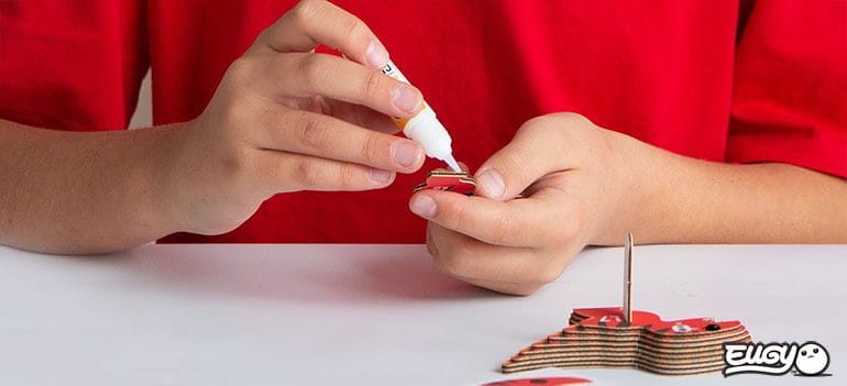 Eugy Czerwony Smok Układanka 3D Puzzle