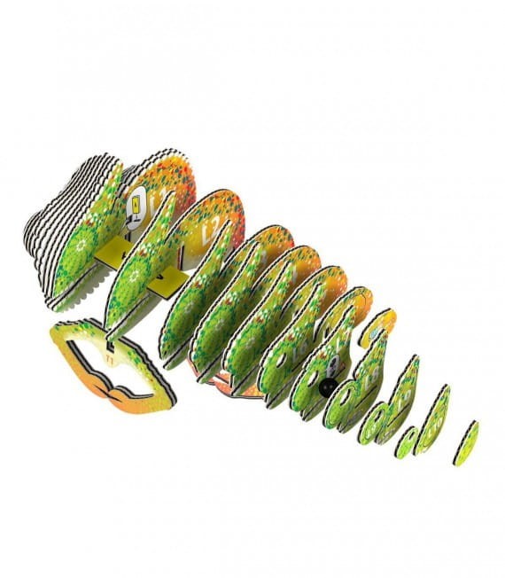 Kameleon Trójwymiarowa Układanka Puzzle 3D - Eugy