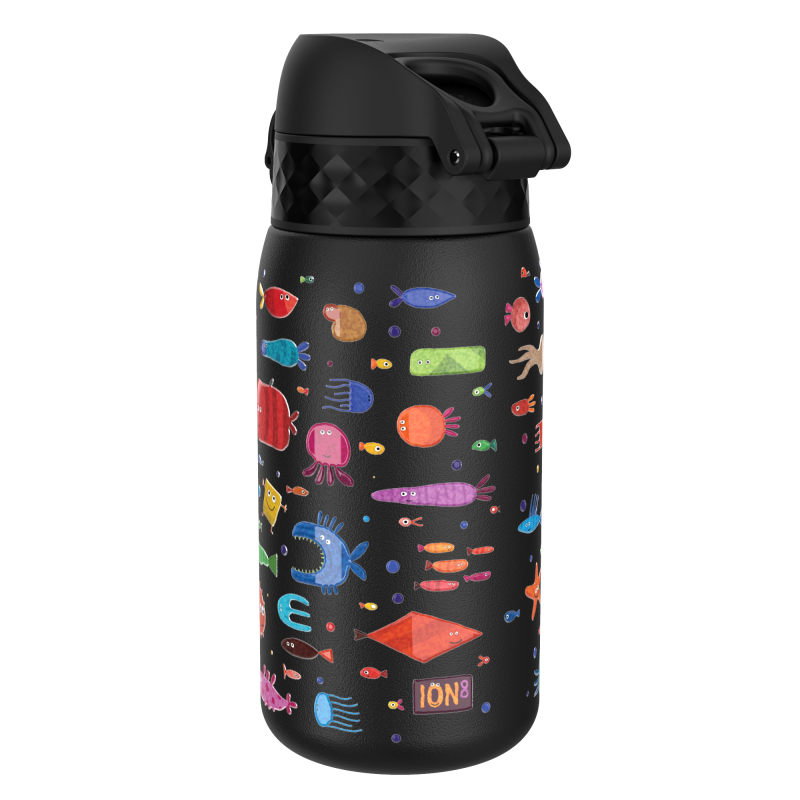 ION8 Bidon Termiczny Termos Rybki Czarny 400 ml