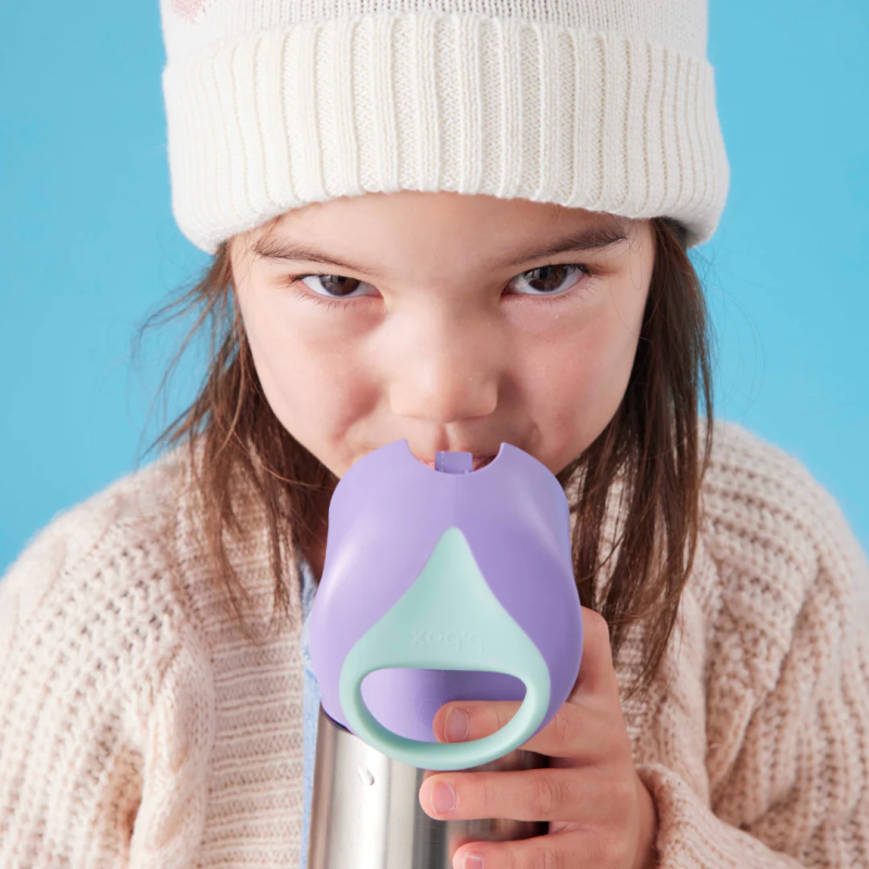 Bidon termiczny termobutelka ze słomką Lilac Pop b.Box