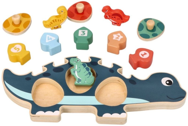 Dinozaur Układanka z Cyframi - Adam Toys