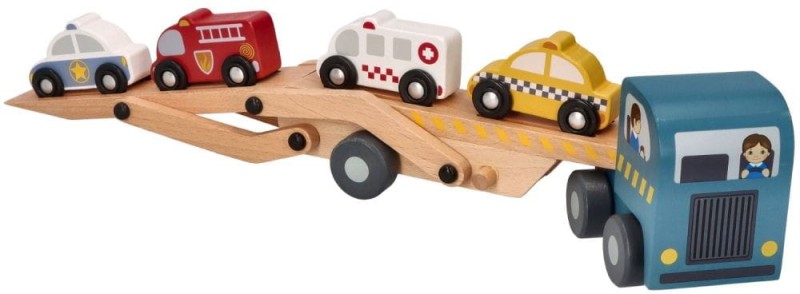 Piętrowa Ciężarówka z Pojazdami Ratunkowymi - Adam Toys