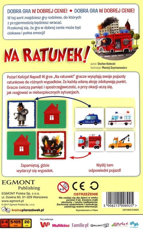 Na ratunek Gra Planszowa EGMONT