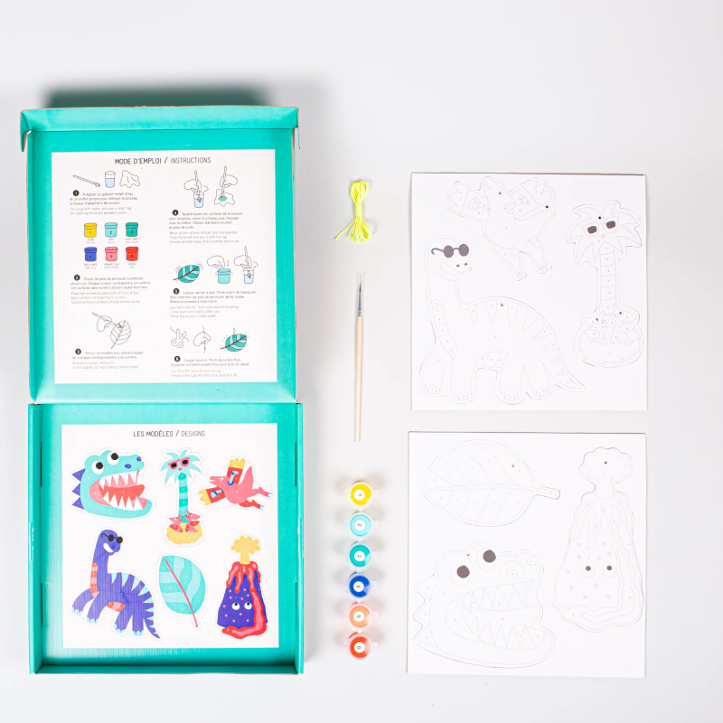 Malowanie po Numerach Dinozaury Paint Box - omy