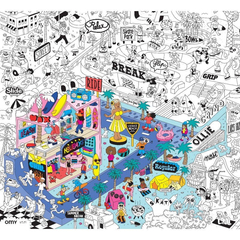 Wielka Kolorowanka SURF & SKATE - omy