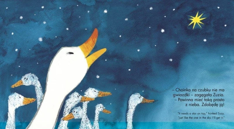 Gąska Zuzia i pierwsza gwiazdka - Horacek Petr polsko-angielska bajka wigilijna