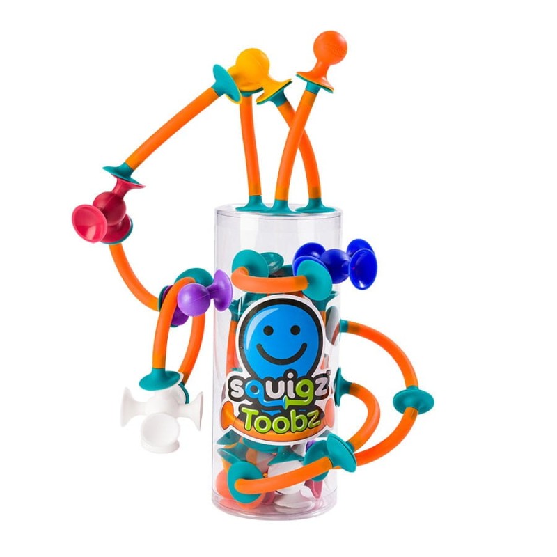 Klocki Silikonowe Przyssawki Squigz Toobz - Fat Brain Toys