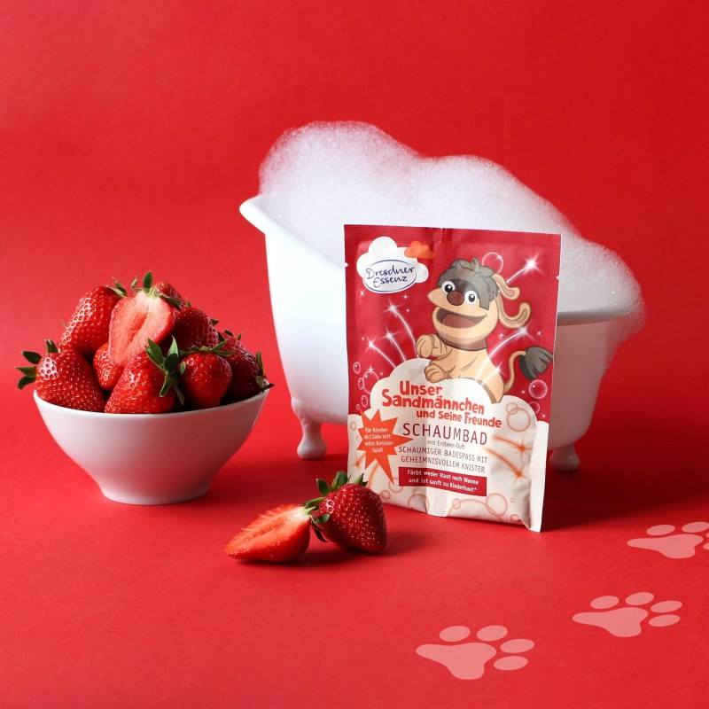 Truskawkowa Strzelająca Kąpiel Moppi Płyn z Cukrem Dresdner Essenz