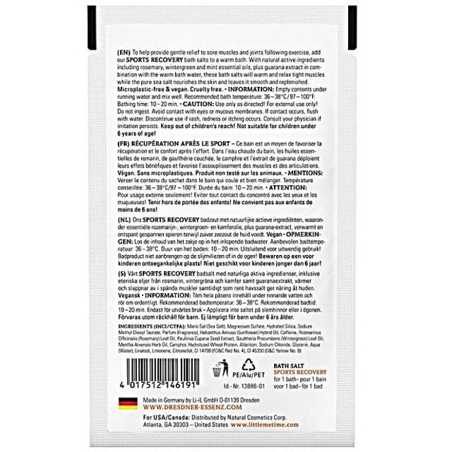 Sól do Kąpieli po Treningu Regeneracja Sports Recovery - Dresdner Essenz
