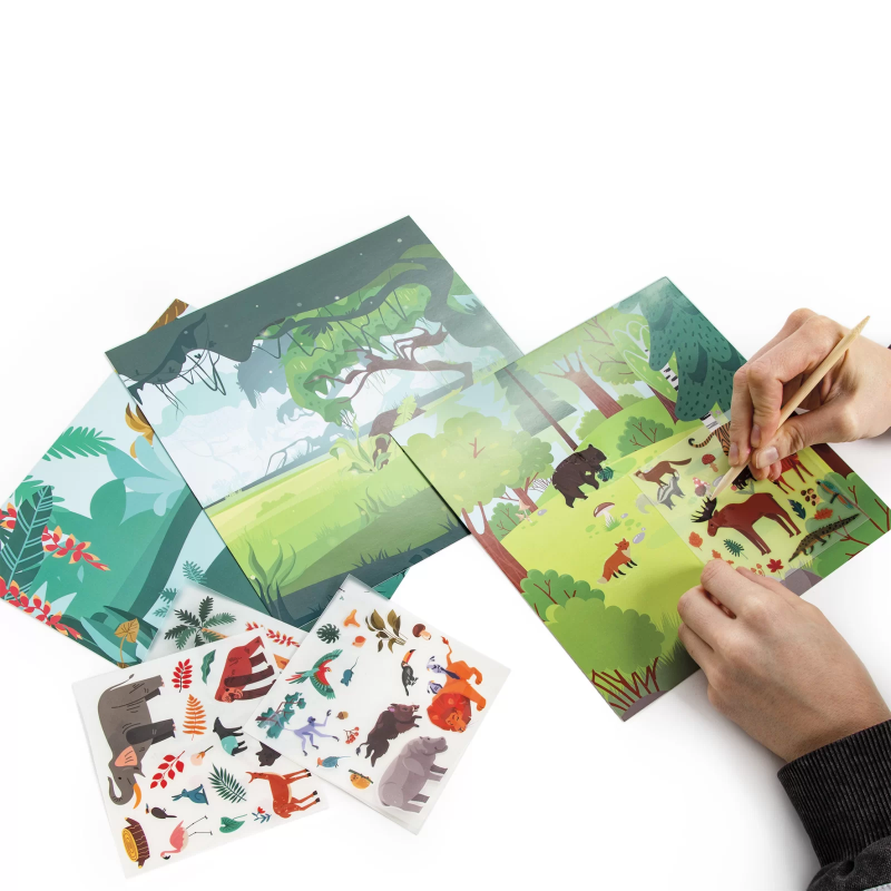 Kalkomania Obrazki do Kopiowania Zwierzęta - Kidea