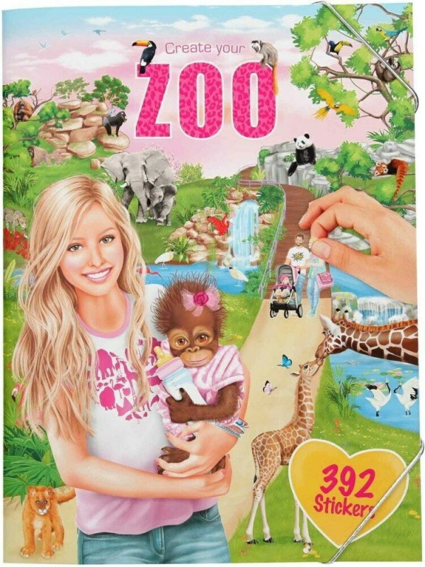 Album z naklejkami Zoo kreatywny zeszyt