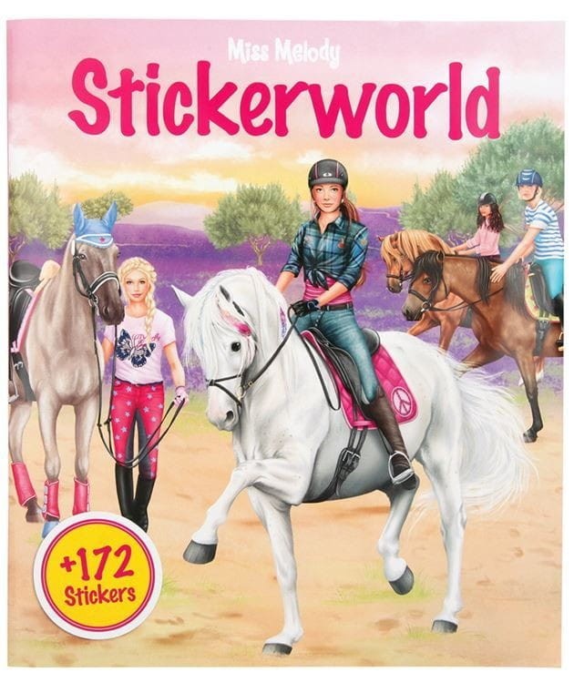 Zestaw kreatywny z naklejkami Konie - Miss Melody