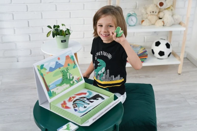 Magnetyczna Układanka Dinozaury - Adam Toys