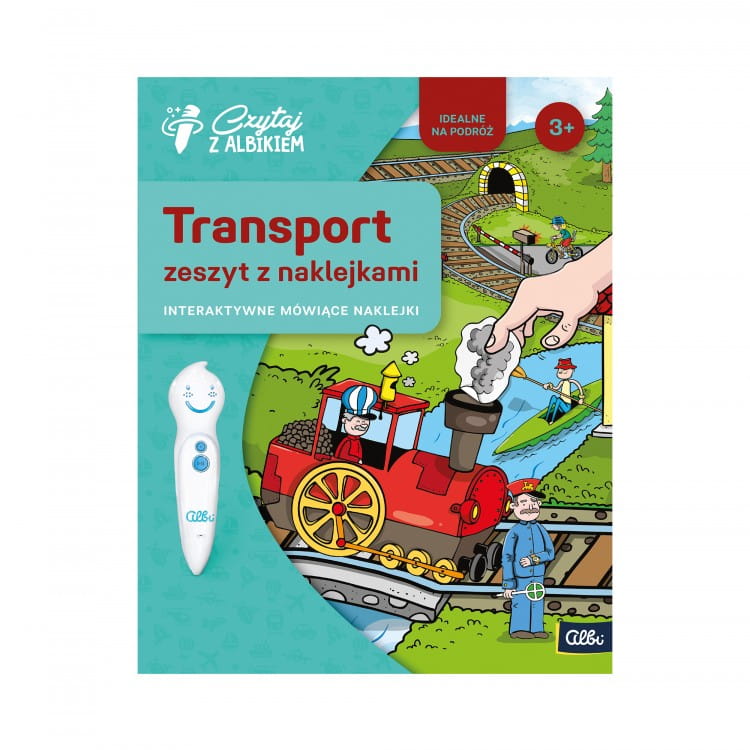 Transport Interaktywne mówiące naklejki zeszyt - Czytaj z Albikiem