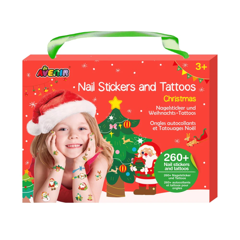 Świąteczne Tatuaże i Naklejki na Paznokcie Christmas Avenir
