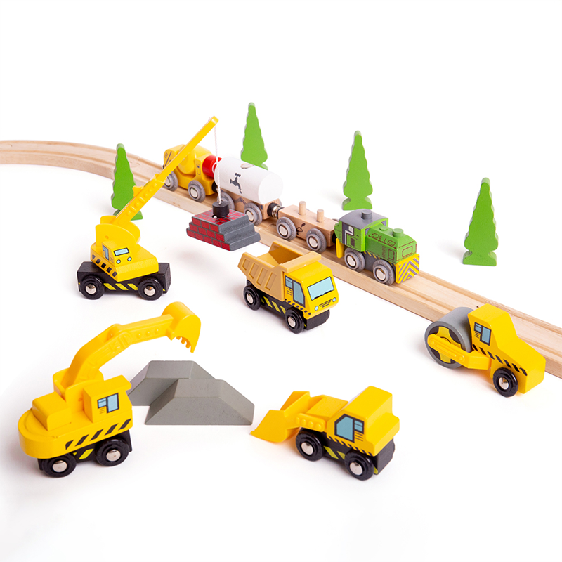Pojazdy Budowlane - Bigjigs Rail