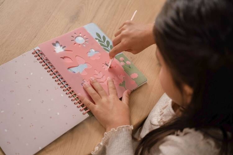 Zdrapywanki z Szablonami Ogród 10 szt. - Little Dutch