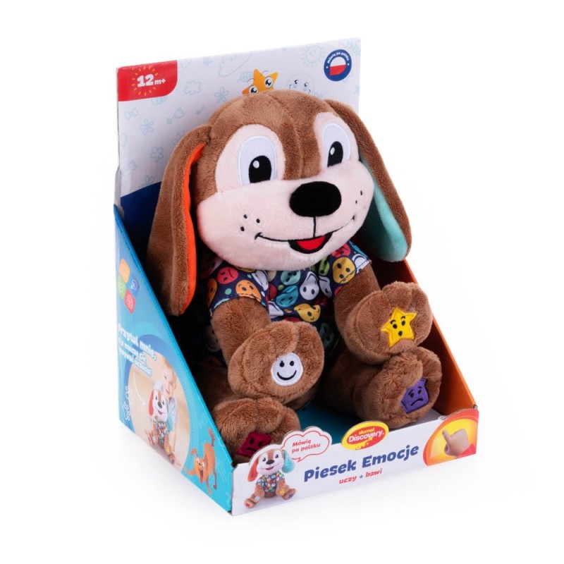 Piesek uczy dzieci rozpoznawania i nazywania emocji Dumel Discovery