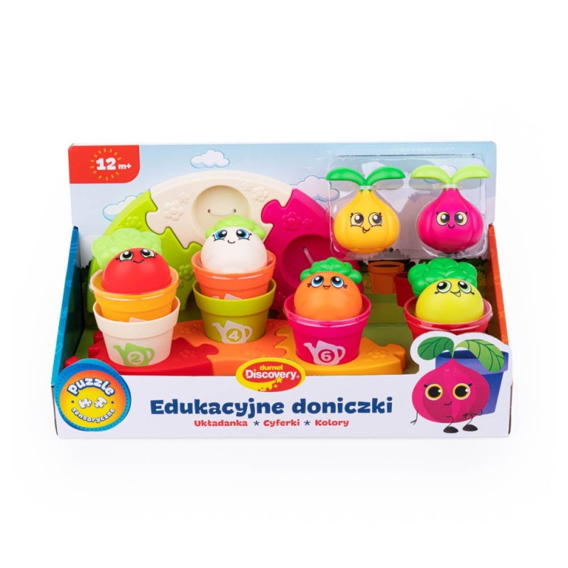 Edukacyjne Doniczki - sensoryczne puzzle Dumel