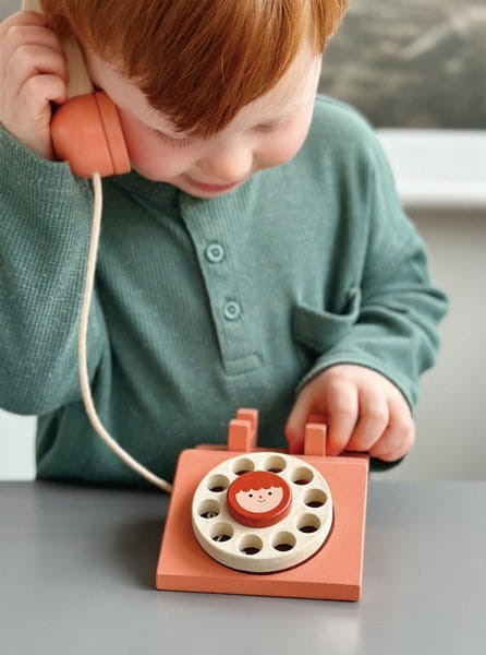 Telefon z tarczą stacjonarny retro Mentari